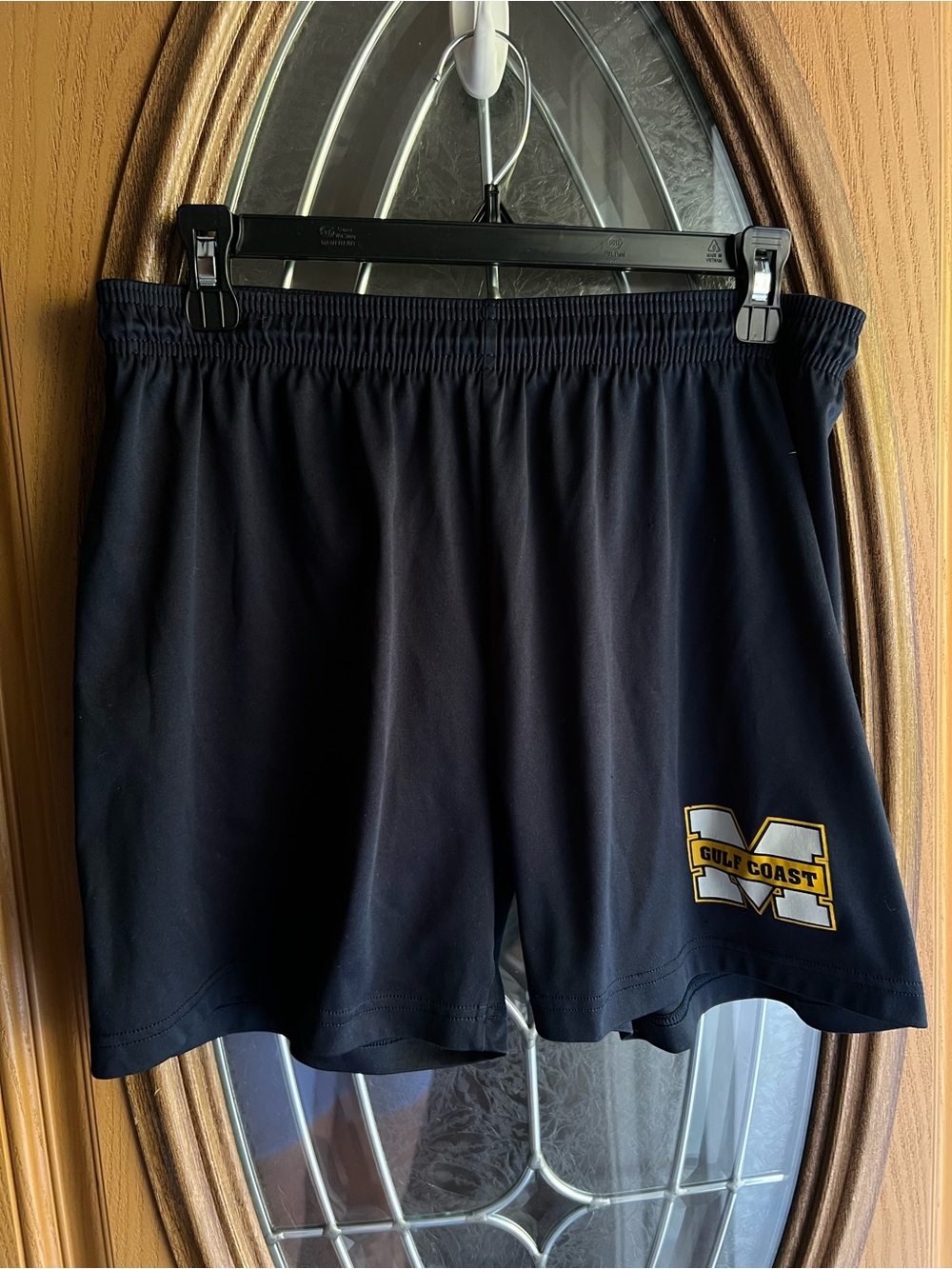 Navy Blue Athletic Shorts with University of Mississippi Gulf Coast Logo